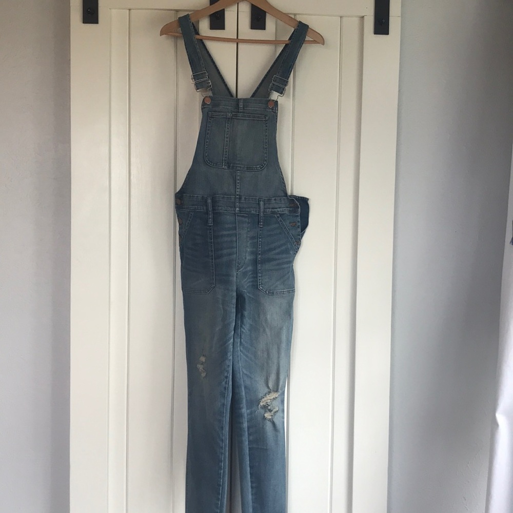Madewell skinny overalls
